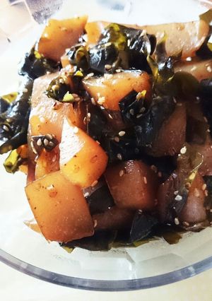 節約 簡単 こんにゃくわかめ 常備菜-レシピのメイン写真