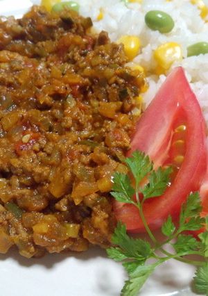 夏野菜たっぷりお手軽ドライカレー☆-レシピのメイン写真
