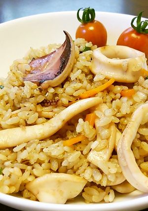 いか炒め飯、ゴロマヨ味。-レシピのメイン写真
