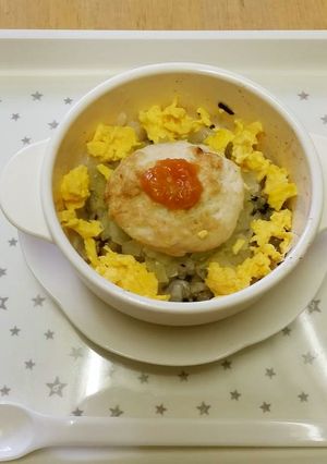 離乳食後期＊栄養満点ロコモコ丼もどき-レシピのメイン写真