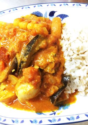 ココナッツオイルでチキンと野菜のカレー-レシピのメイン写真