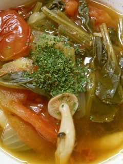 簡単 ほうれん草 トマトのコンソメスープ-レシピのメイン写真