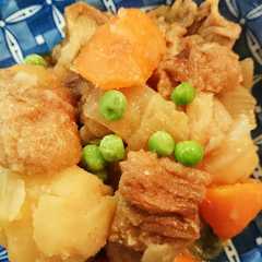 รูปของ 仙台麩入り♪フライパンで作る肉じゃが