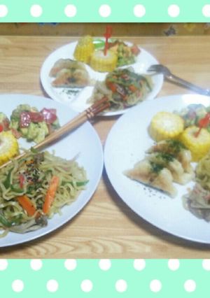 塩・焼そば &餃子 アラカルト・プレート-レシピのメイン写真