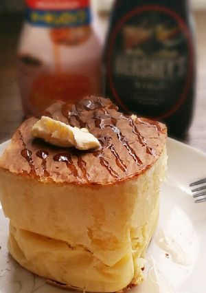 簡単パックで厚いホットケーキ-レシピのメイン写真