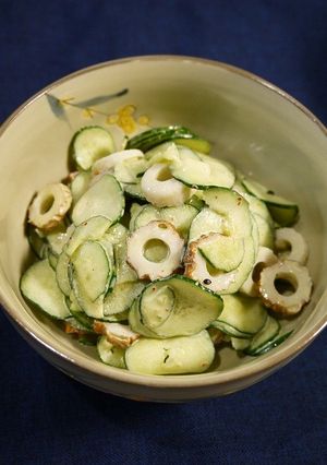 簡単副菜♪胡瓜と竹輪のマヨ醤油和え-レシピのメイン写真