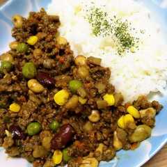 野菜たっぷりカラフルお豆のキーマカレー-レシピのメイン写真
