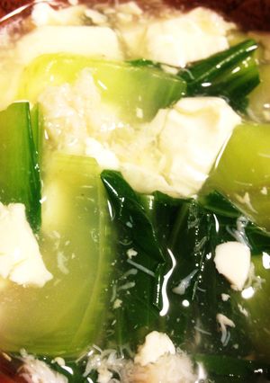 チンゲン菜と豆腐の蟹あんかけ-レシピのメイン写真