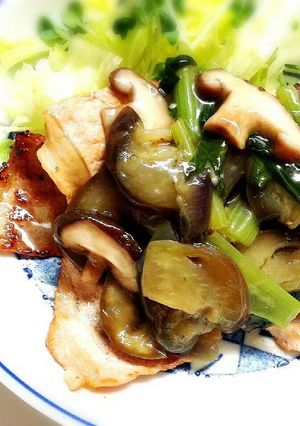 野菜あんかけのっけ焼いただけ豚肉-レシピのメイン写真