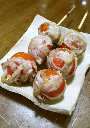 豚肉巻きトマト串-レシピのメイン写真