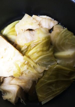 キャベツのポン酢とめんつゆ丸ごと煮込み-レシピのメイン写真