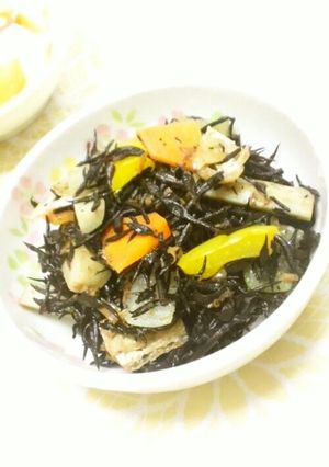 油揚げ野菜入り　ひじきの煮物-レシピのメイン写真