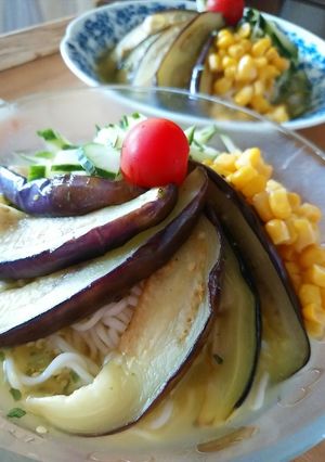 スープ染み染み♪冷やしぶっかけ塩ラーメン-レシピのメイン写真