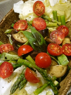夏野菜のホットサラダ。-レシピのメイン写真