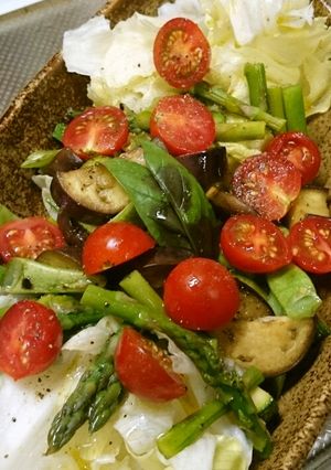 夏野菜のホットサラダ。-レシピのメイン写真