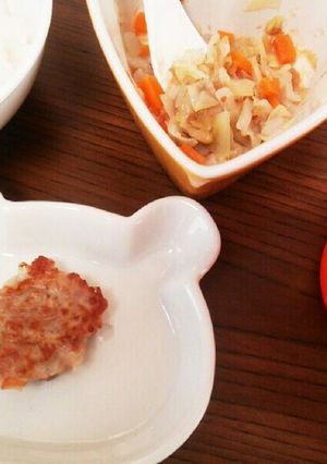 離乳食に 挽き肉つくね-レシピのメイン写真