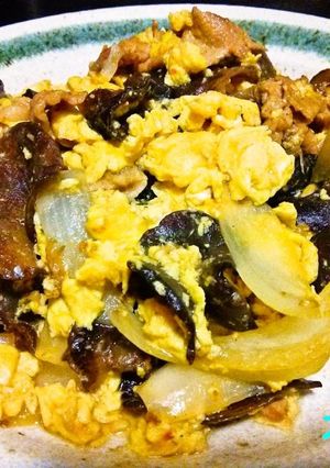 【本格】木須肉(木耳肉玉子炒め)【家常菜-レシピのメイン写真