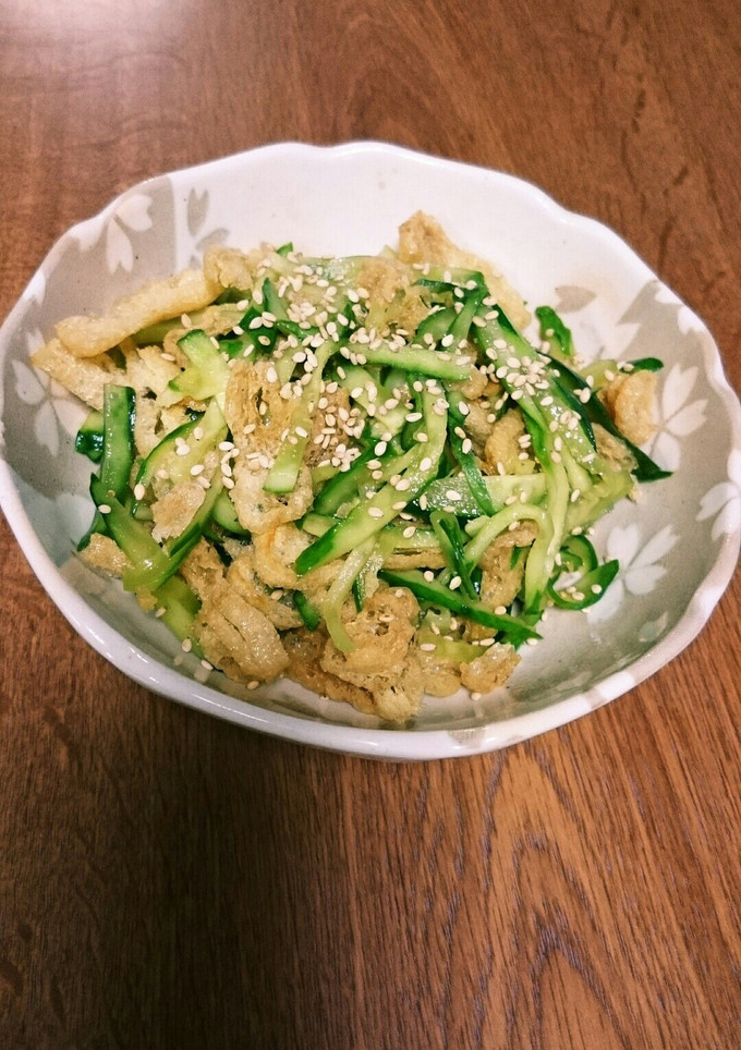 お揚げとキュウリの和え物-レシピのメイン写真