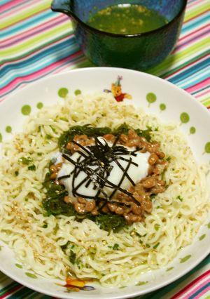 ♡簡単冷やしぶっ塩ラーメン・ネバネバ♡-レシピのメイン写真