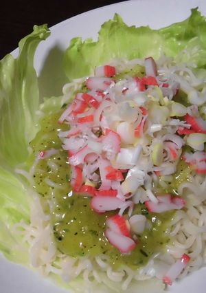 夏のぶっかけ塩ラーメンサラダ風-レシピのメイン写真