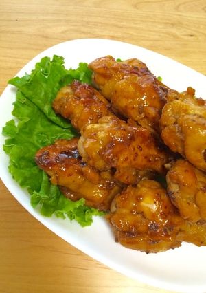 手羽元のハニーマスタードニンニク醤油焼き-レシピのメイン写真