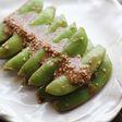 ■スナップえんどう辛子胡麻バルサミコ和え