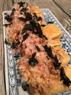 納豆のせ☆パリっと油揚げ♪-レシピのメイン写真