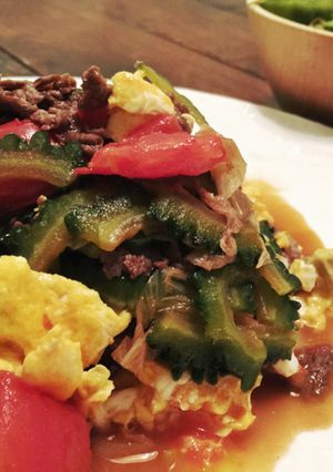 夏野菜と牛肉の炒めもの-レシピのメイン写真