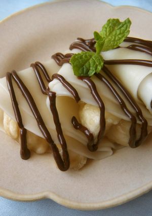 餃子の皮でクレープ風デザート-レシピのメイン写真