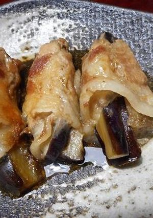 ナスの豚肉巻き-レシピのメイン写真