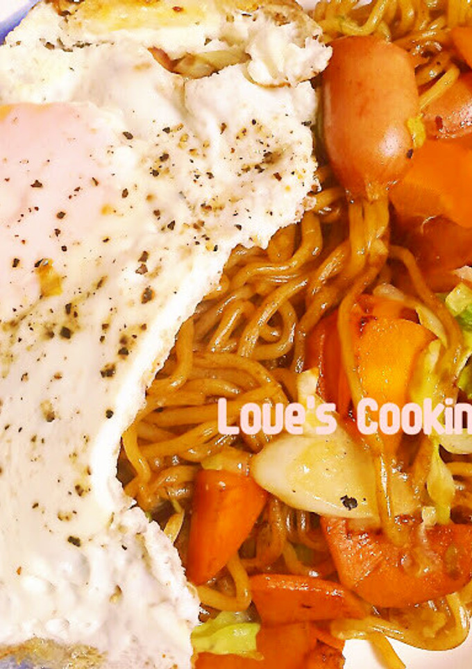 簡単！残り物アレンジ野菜たっぷり焼きそば-レシピのメイン写真