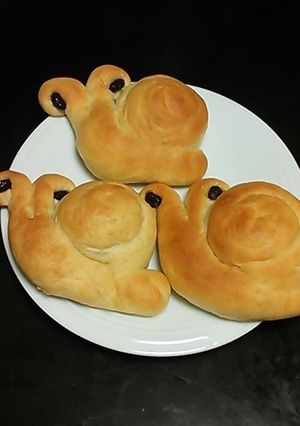 【HB】でんでん虫のかたつむりパン-レシピのメイン写真