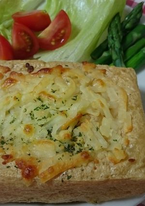 栃尾油揚げのこんがりグリルステーキ風-レシピのメイン写真
