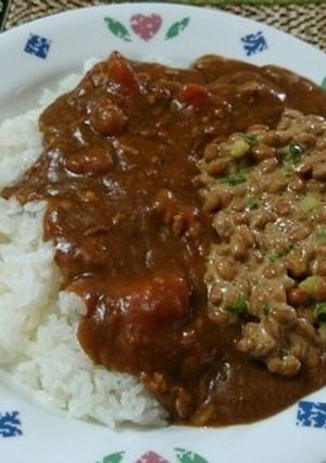 【ぐうたら】納豆カレーライス-レシピのメイン写真