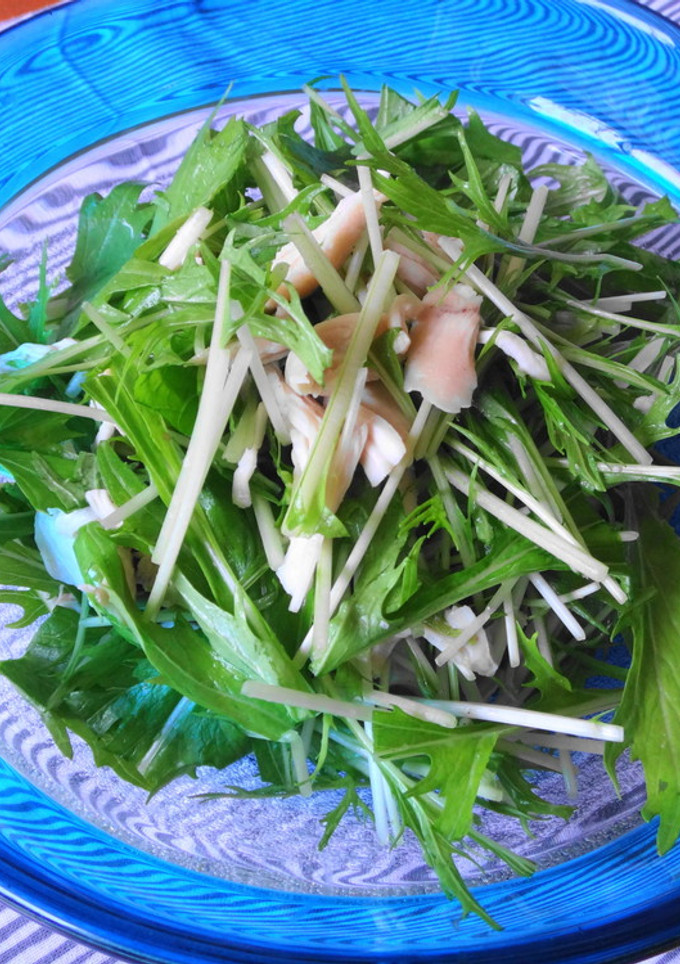 鶏ささみと水菜のさっぱりサラダ-レシピのメイン写真