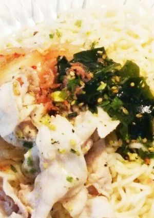 冷やしぶっかけ塩ラーメン青しそ仕上げ-レシピのメイン写真