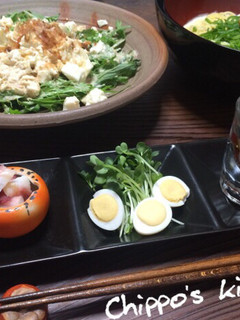 おつまみ感覚!水菜の男前サラダ-レシピのメイン写真
