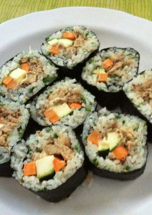 鯖のオイル漬けで巻寿司-レシピのメイン写真