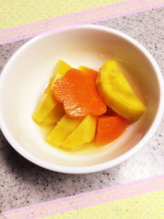 お弁当にも!さつまいもと人参のさっぱり煮-レシピのメイン写真