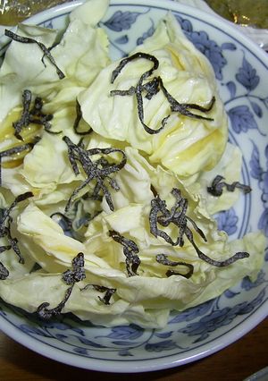キャベツの塩こんぶがけ-レシピのメイン写真