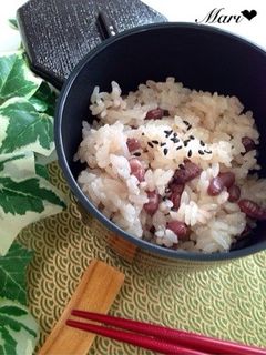 お鍋で簡単♡小豆下茹で不要♩我が家の赤飯-レシピのメイン写真