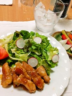 あさつきの根っこ(鱗茎)の豚肉生姜焼き-レシピのメイン写真
