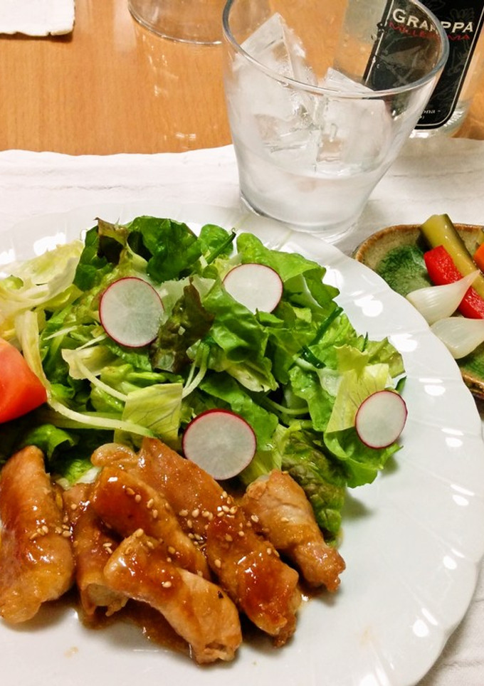 あさつきの根っこ（鱗茎）の豚肉生姜焼き-レシピのメイン写真