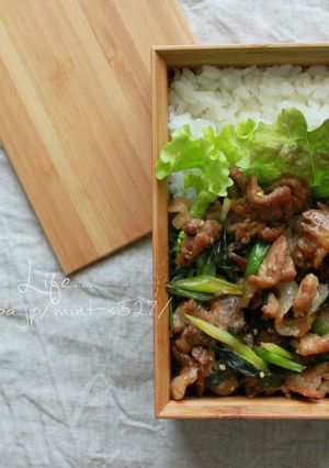 忙しい朝にこれだけ!!韓国焼肉風弁当-レシピのメイン写真