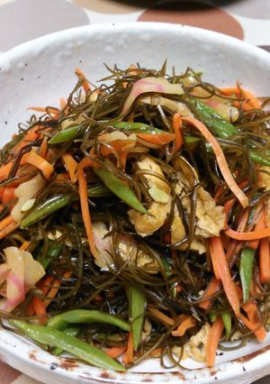 野菜たっぷり切り昆布のさっと煮お弁当にも-レシピのメイン写真