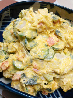 野菜だけのかぼちゃサラダ-レシピのメイン写真
