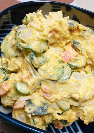 野菜だけのかぼちゃサラダ-レシピのメイン写真