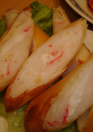 蟹はんぺん風~ 春巻き-レシピのメイン写真