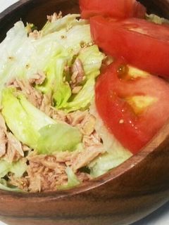 ツナとレタスのサラダ-レシピのメイン写真
