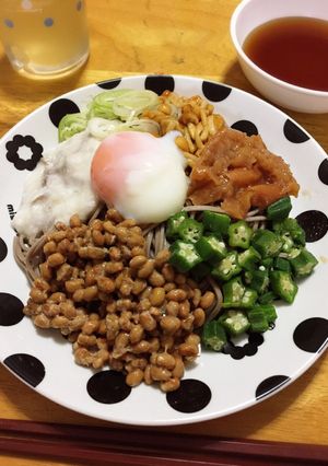夏バテに!ねばねば蕎麦-レシピのメイン写真